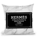 Fashion Street Sign Hermes Throw Pillow By Alexandre Venancio
