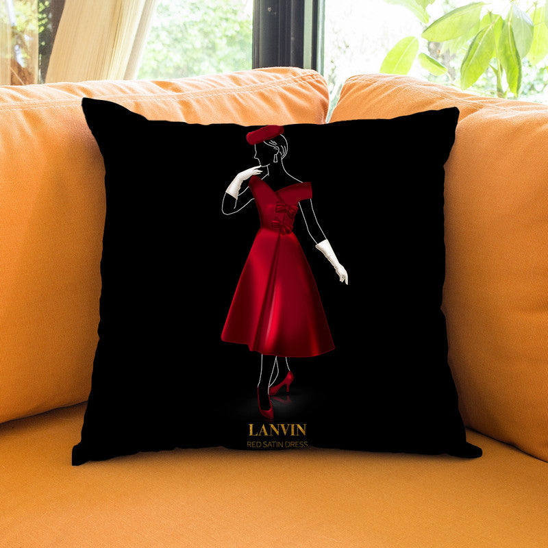 Iconic Dresses Lanvin I Throw Pillow By Alexandre Venancio