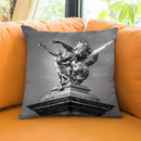 Parisin Black And White Composition Ii Throw Pillow By Alexandre Venancio