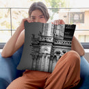 Paris In Black And White Composition V Throw Pillow By Alexandre Venancio