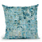 Global Blue Throw Pillow By Blakely Bering