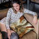 Fluid Copper Throw Pillow By Blakely Bering