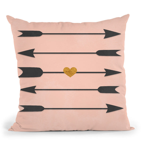 Heart Arrows Throw Pillow By Blakely Bering