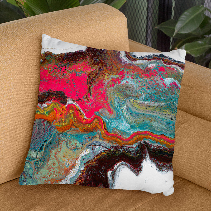 Colorful Comtemporary 3 Throw Pillow By Blakely Bering