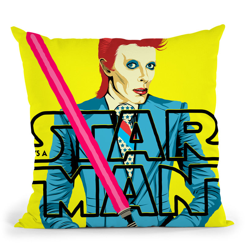 Theres A Starman Throw Pillow By Butche Billy