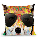 Animalstarz-Fox Throw Pillow By Baro Sarre