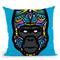 Gorilla-Sauvage Throw Pillow By Baro Sarre