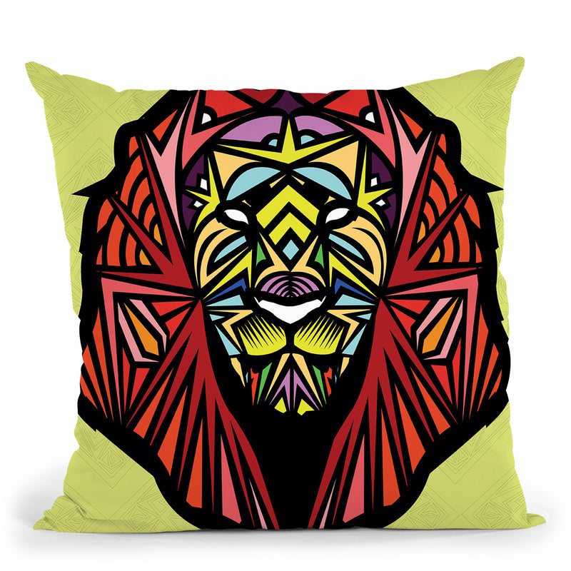 Lion-Sauvage Throw Pillow By Baro Sarre