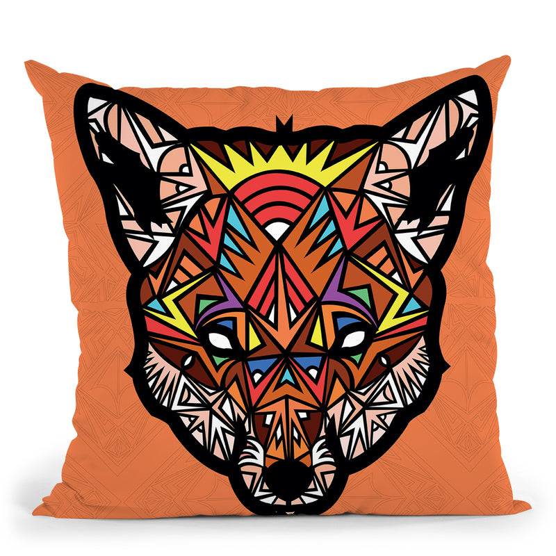 Fox-Sauvage Throw Pillow By Baro Sarre