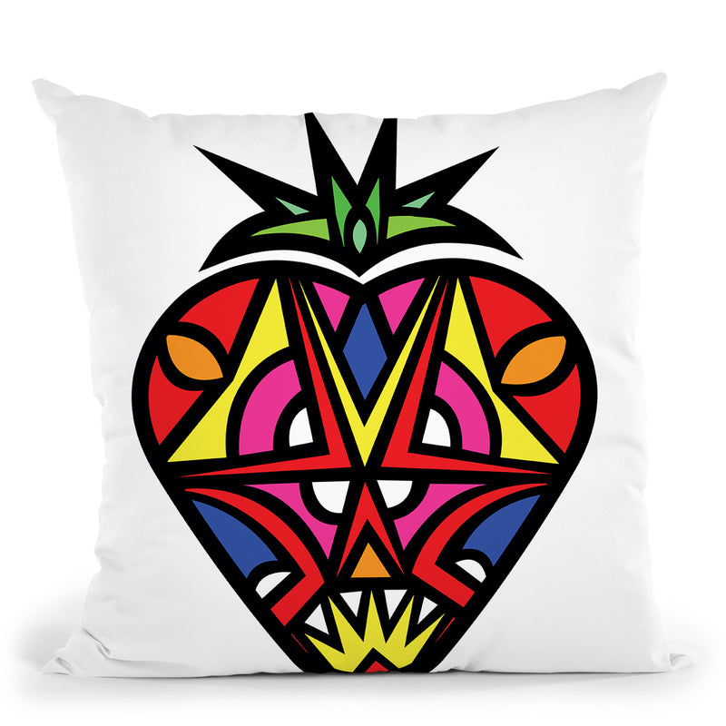 Vibrant Strawberry Throw Pillow By Baro Sarre