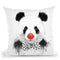 Clown Panda Throw Pillow By Balazs Solti