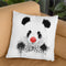 Clown Panda Throw Pillow By Balazs Solti