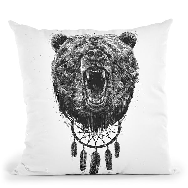 Don'T Wake The Bear Throw Pillow By Balazs Solti