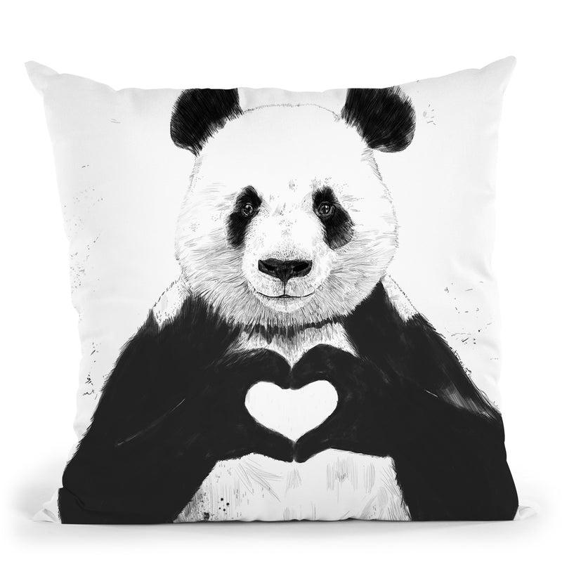 All You Need Is Love Throw Pillow By Balazs Solti
