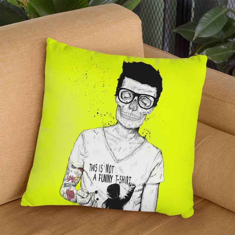 Hipsters Not Dead Color Throw Pillow By Balazs Solti