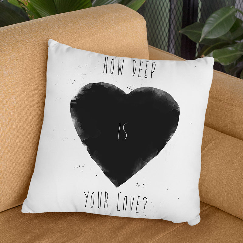 How Deep Is Your Love Throw Pillow By Balazs Solti