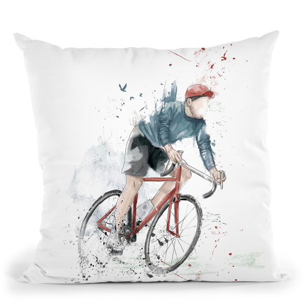 I Want To Ride My Bicycle Throw Pillow By Balazs Solti