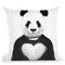 Lovely Panda Throw Pillow By Balazs Solti