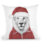 Santa Lion Throw Pillow By Balazs Solti