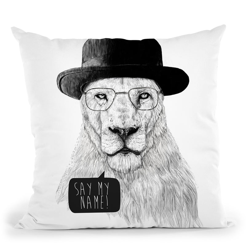 Say My Name Throw Pillow By Balazs Solti