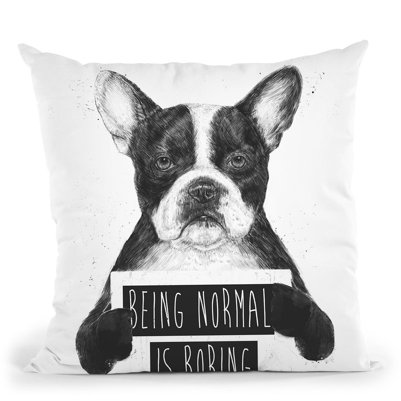 Being Normal Isboring Throw Pillow By Balazs Solti
