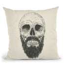 The Beard Is Not Dead Throw Pillow By Balazs Solti