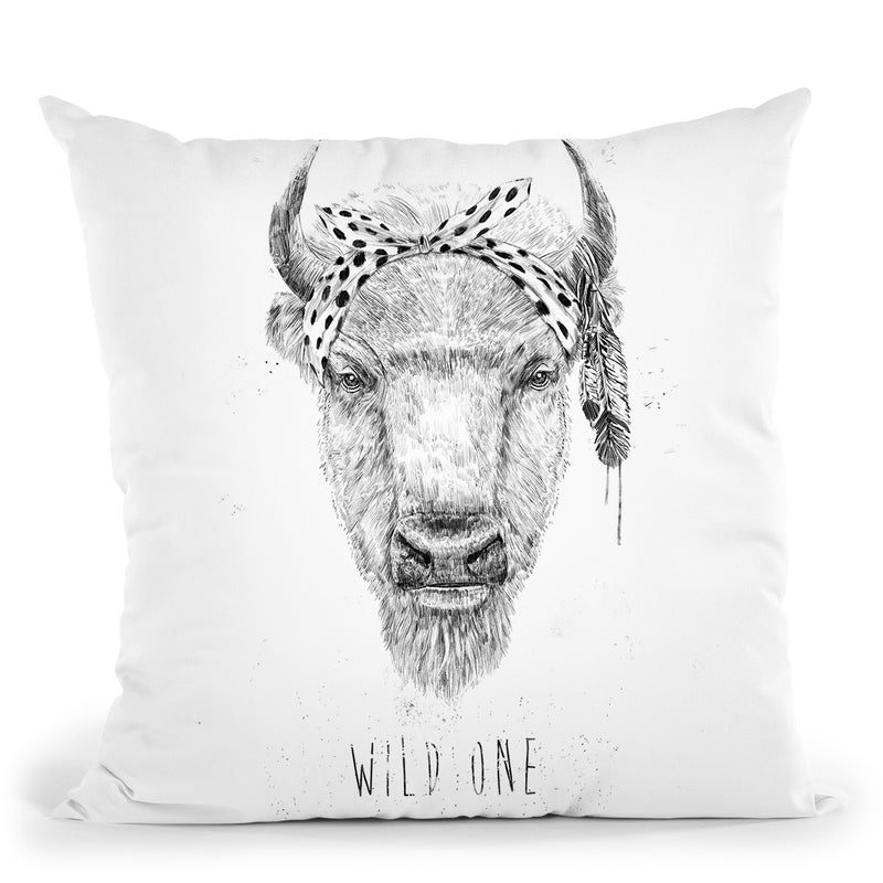 Wild One Throw Pillow By Balazs Solti