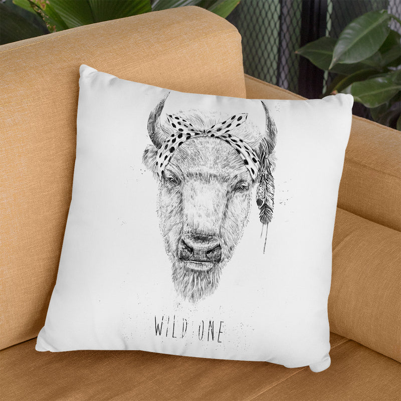 Wild One Throw Pillow By Balazs Solti