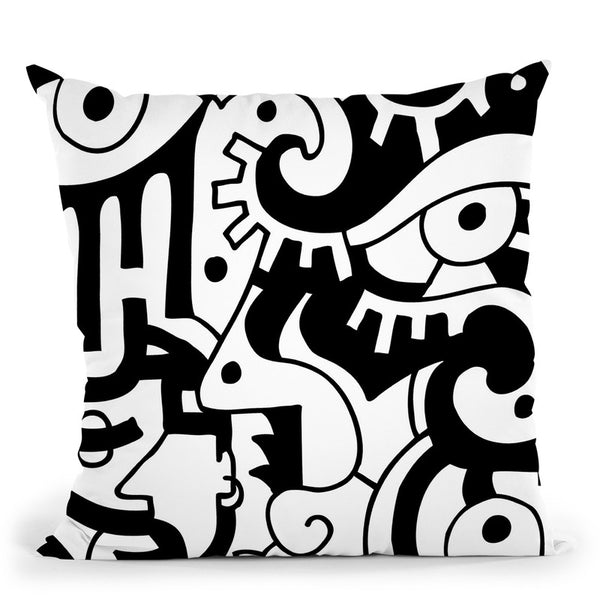 Looking Around Throw Pillow By Billy The Artist