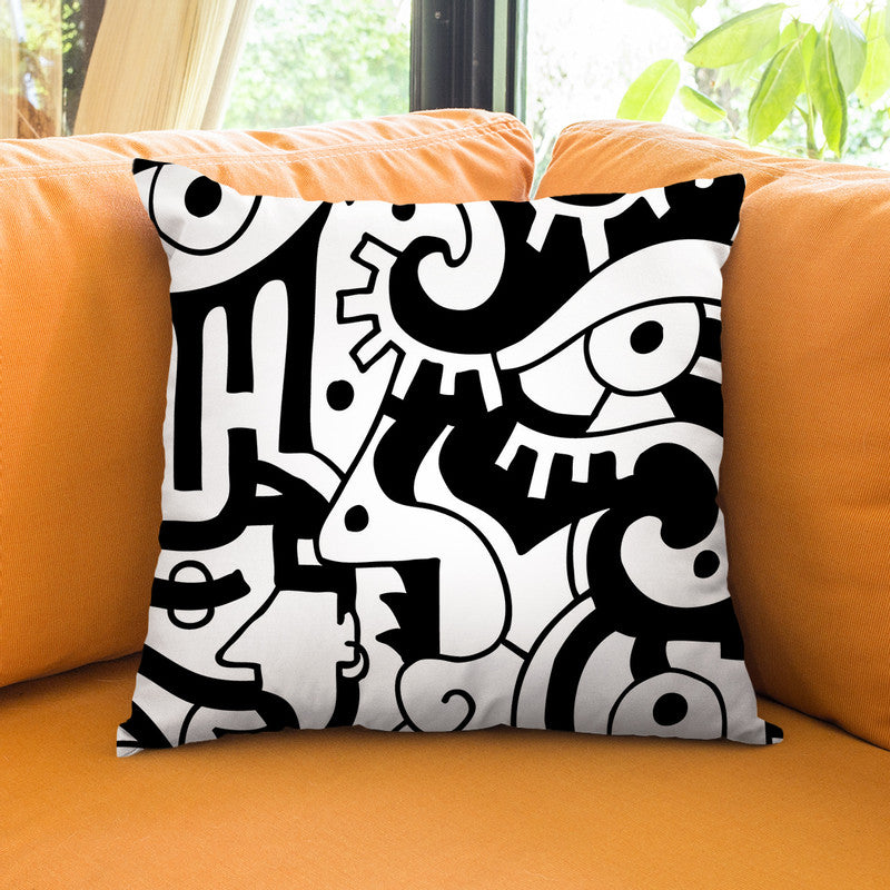 Looking Around Throw Pillow By Billy The Artist