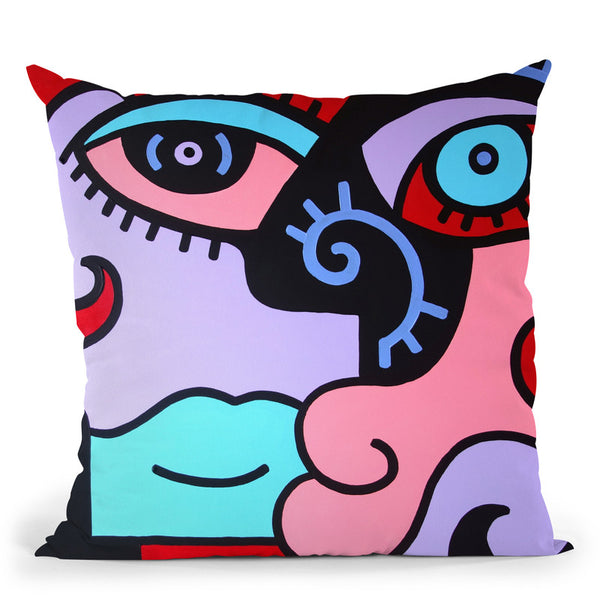The Couple Throw Pillow By Billy The Artist