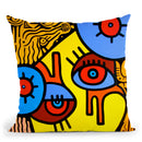 The Lady Throw Pillow By Billy The Artist