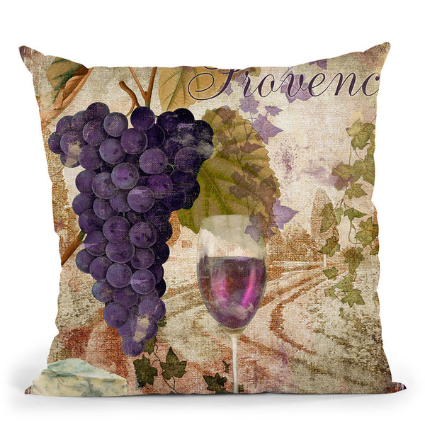 Wine Country Iii Throw Pillow By Color Bakery