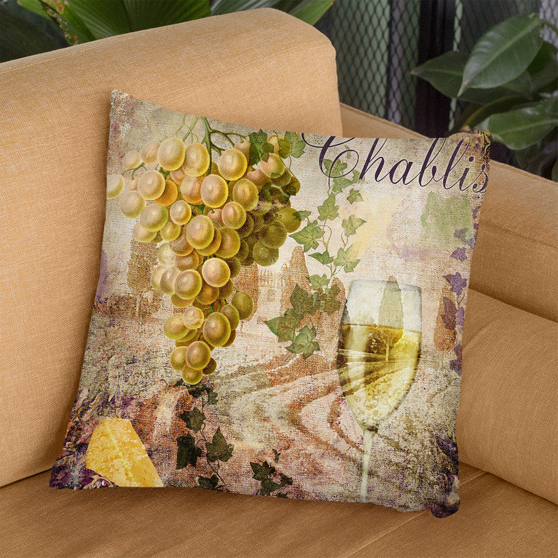 Wine Country V Throw Pillow By Color Bakery