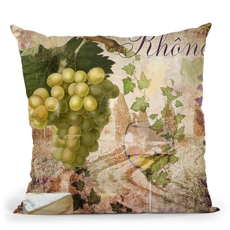 Wine Country Vi Throw Pillow By Color Bakery