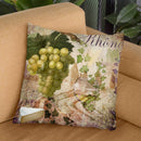 Wine Country Vi Throw Pillow By Color Bakery