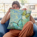 Damask & Butterflies I Throw Pillow By Color Bakery
