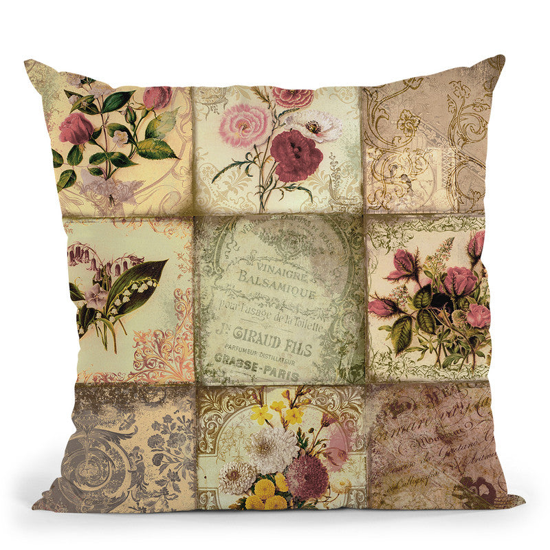 He Gave Me Flowers I Throw Pillow By Color Bakery
