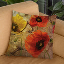 Poppy Waltz I Throw Pillow By Color Bakery