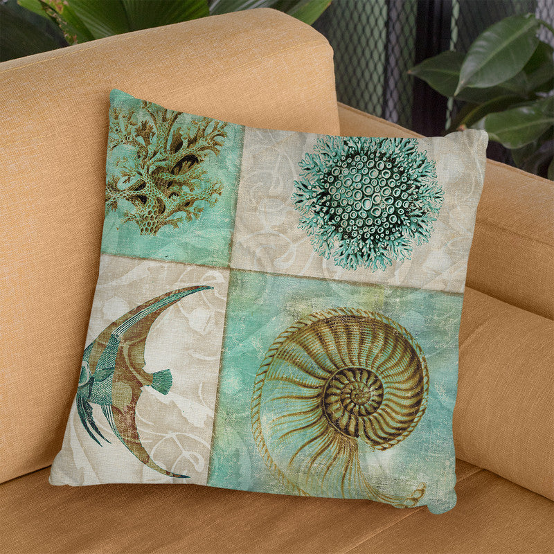 Sea Life Ii Throw Pillow By Color Bakery