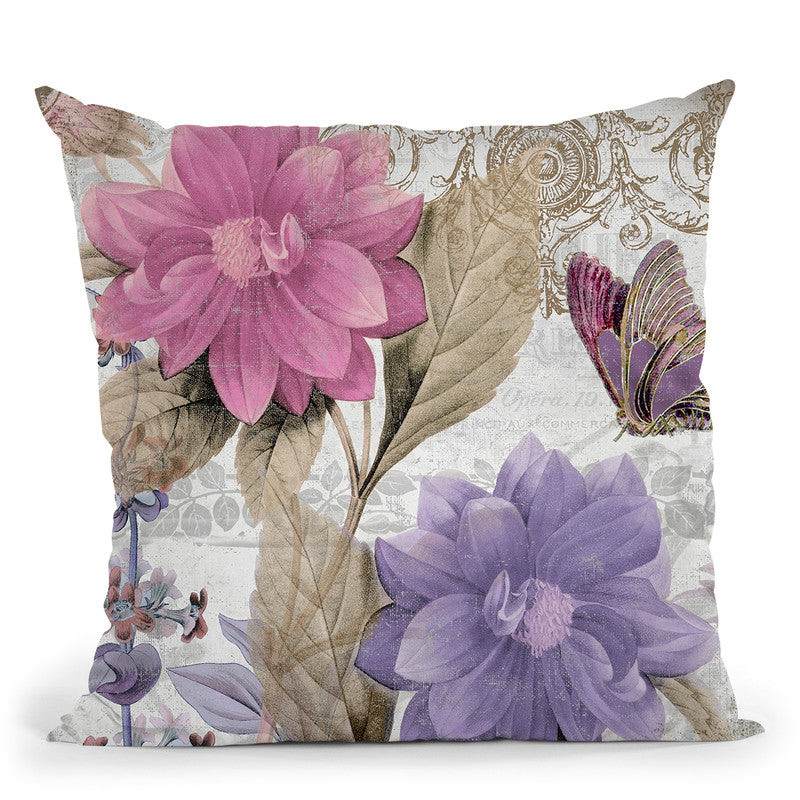 Victorian Romance I Throw Pillow By Color Bakery