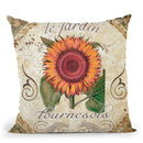 Le Jardin Iv Throw Pillow By Color Bakery