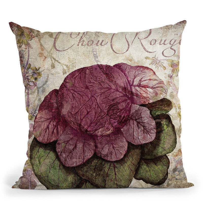 Legumes Francais Iv Throw Pillow By Color Bakery