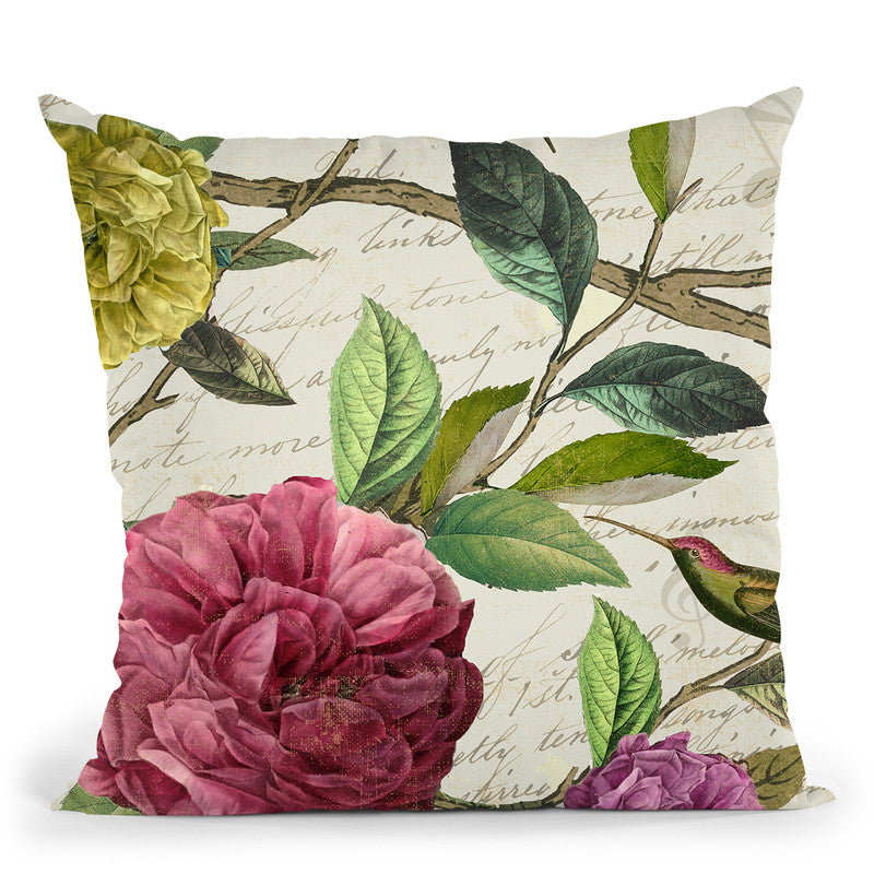 Voices Of Spring Ii Throw Pillow By Color Bakery