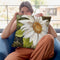 White Sunflower Ii Throw Pillow By Color Bakery