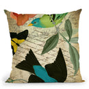 Petals And Wings I Throw Pillow By Color Bakery