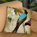 Petals And Wings V Throw Pillow By Color Bakery
