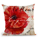 Le Pavot Ii Throw Pillow By Color Bakery