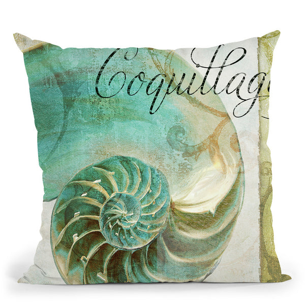 La Mer I Throw Pillow By Color Bakery