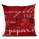 Le Pavot Iii Throw Pillow By Color Bakery